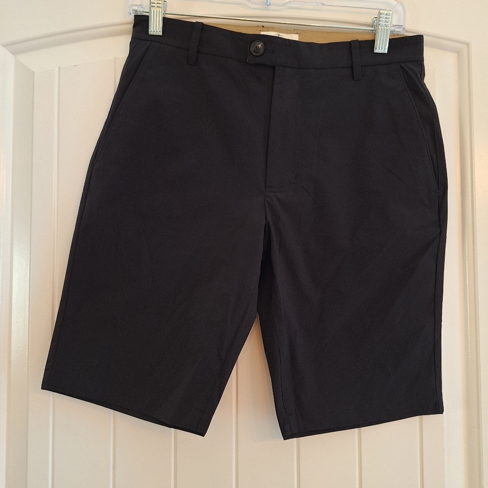 FOR ALL 7 MANKIND DRESS SHORTS SIZE 28, BLACK
